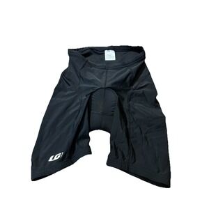 LG Louis Garneau Cycling Shorts Mens Medium Padded Black Stretch Activewear B11
